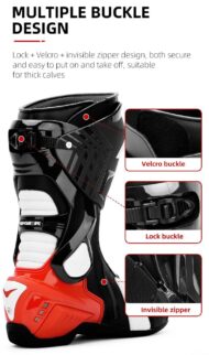 TR X ONE PRO RACING BOOTS RED WHITE - Image 10