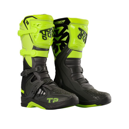 TR MTR T2 MOTOCROSS OFFROAD BOOTS  BLACK GREEN