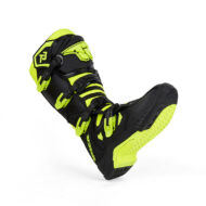 TR MTR T3 OFFROAD MX BOOTS BLACK NEON GREEN - Image 3