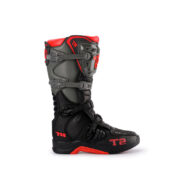 TR MTR T2 MOTOCROSS OFFROAD BOOTS  GREY RED - Image 2